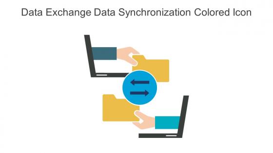 Data Exchange Data Synchronization Colored Icon In Powerpoint Pptx Png And Editable Eps Format