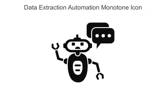 Data Extraction Automation Monotone Icon In Powerpoint Pptx Png And Editable Eps Format