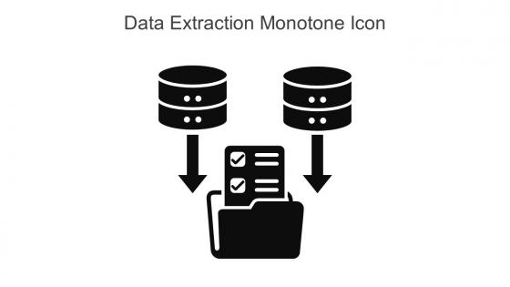 Data Extraction Monotone Icon In Powerpoint Pptx Png And Editable Eps Format
