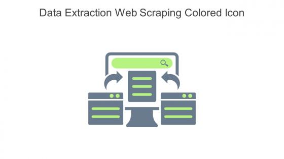 Data Extraction Web Scraping Colored Icon In Powerpoint Pptx Png And Editable Eps Format