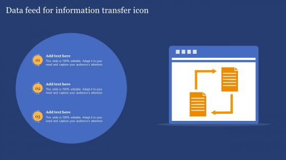 Data Feed For Information Transfer Icon