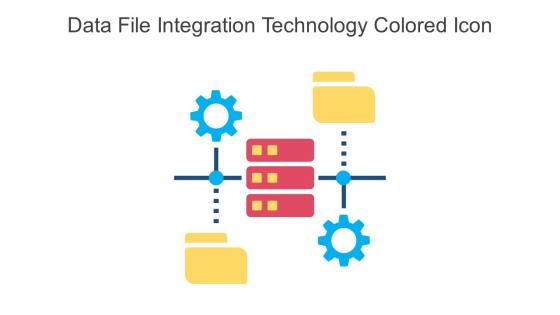 Data File Integration Technology Colored Icon In Powerpoint Pptx Png And Editable Eps Format