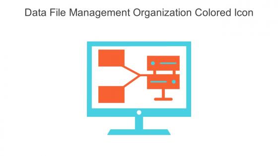 Data File Management Organization Colored Icon In Powerpoint Pptx Png And Editable Eps Format