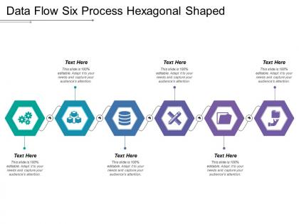 Data flow six process hexagonal shaped