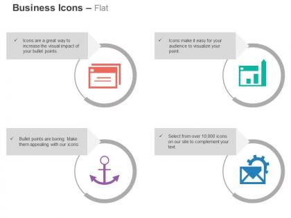 Data folder anchor process gears documents ppt icons graphics