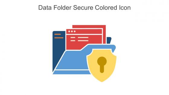 Data Folder Secure Colored Icon In Powerpoint Pptx Png And Editable Eps Format