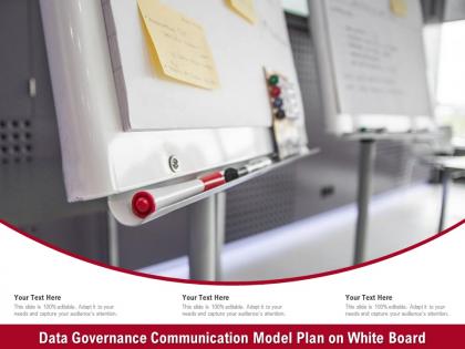 Data governance communication model plan on white board