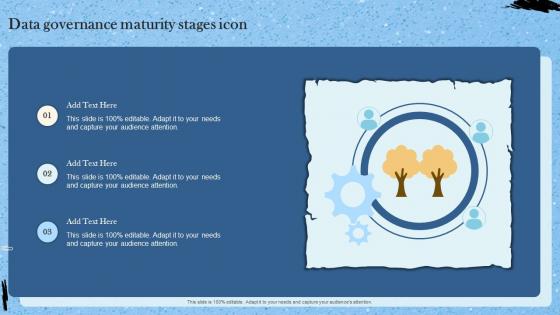 Data Governance Maturity Stages Icon