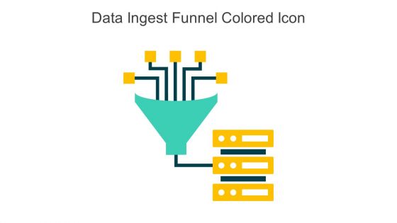 Data Ingest Funnel Colored Icon In Powerpoint Pptx Png And Editable Eps Format