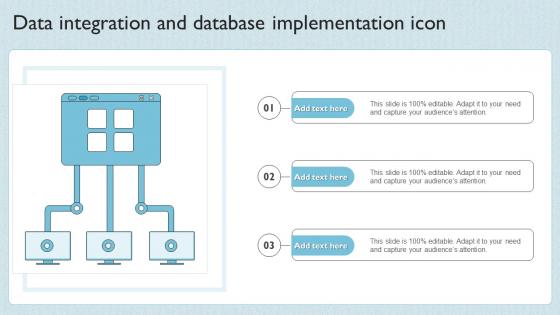 Data Integration And Database Implementation Icon