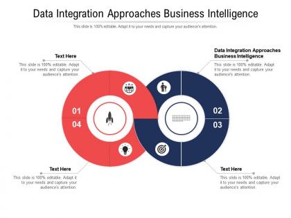 Data integration approaches business intelligence ppt powerpoint presentation ideas portrait cpb