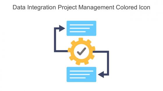 Data Integration Project Management Colored Icon In Powerpoint Pptx Png And Editable Eps Format