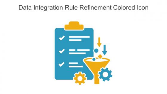 Data Integration Rule Refinement Colored Icon In Powerpoint Pptx Png And Editable Eps Format