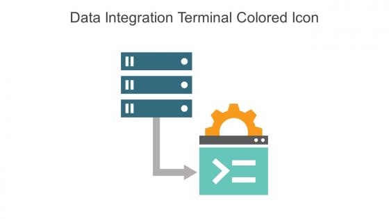 Data Integration Terminal Colored Icon In Powerpoint Pptx Png And Editable Eps Format
