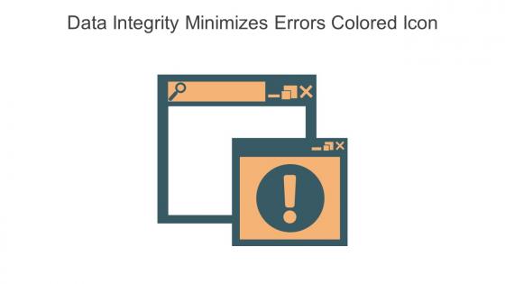 Data Integrity Minimizes Errors Colored Icon In Powerpoint Pptx Png And Editable Eps Format