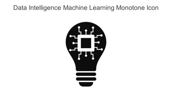 Data Intelligence Machine Learning Monotone Icon In Powerpoint Pptx Png And Editable Eps Format