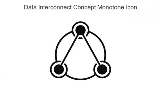 Data Interconnect Concept Monotone Icon In Powerpoint Pptx Png And Editable Eps Format
