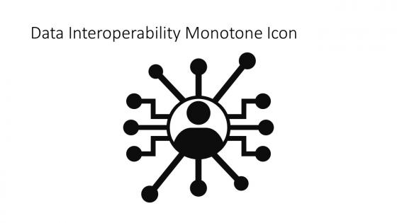 Data Interoperability Monotone Icon In Powerpoint Pptx Png And Editable Eps Format