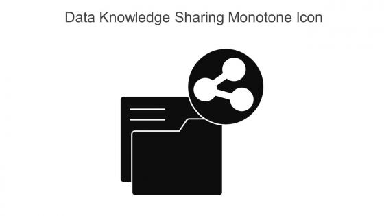 Data Knowledge Sharing Monotone Icon In Powerpoint Pptx Png And Editable Eps Format