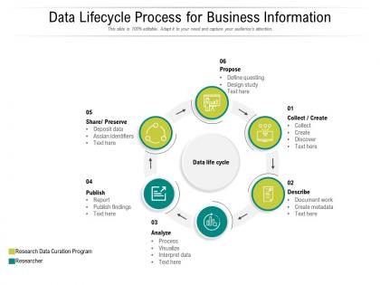 Data Management Lifecycle - Slide Team