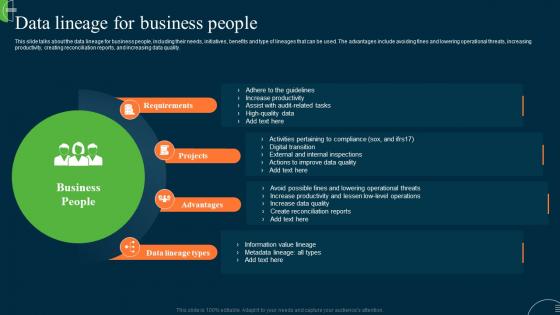 Data Lineage For Business People Ppt Infographic Template Design