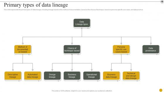 Data Lineage IT Primary Types Of Data Lineage Ppt Powerpoint Presentation Icon Infographic Template