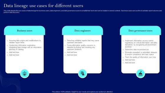 Data Lineage Use Cases For Different Users