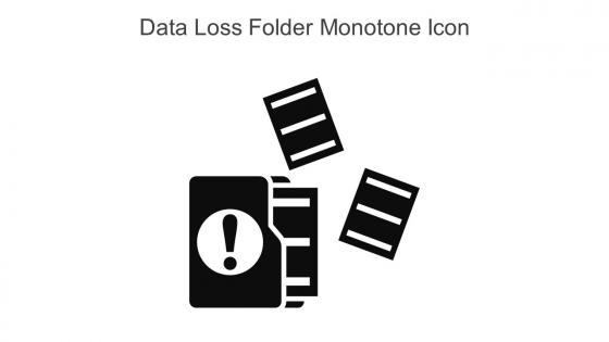 Data Loss Folder Monotone Icon In Powerpoint Pptx Png And Editable Eps Format