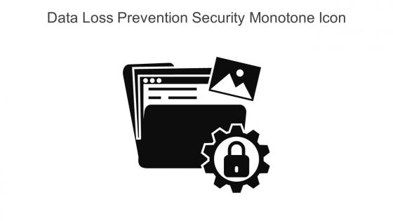 Data Loss Prevention Security Monotone Icon In Powerpoint Pptx Png And Editable Eps Format