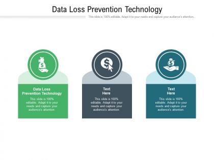 Data loss prevention technology ppt powerpoint presentation slides visuals cpb