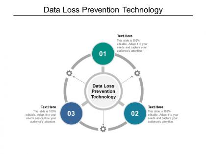Data loss prevention technology ppt powerpoint presentationmodel brochure cpb
