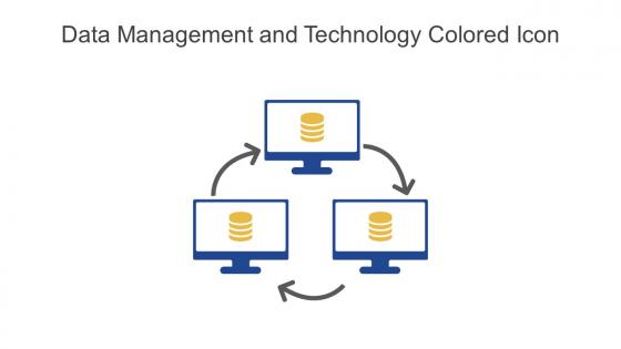 Data Management And Technology Colored Icon In Powerpoint Pptx Png And Editable Eps Format