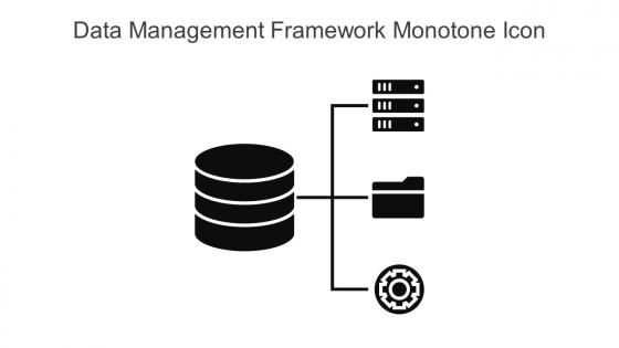 Data Management Framework Monotone Icon In Powerpoint Pptx Png And Editable Eps Format