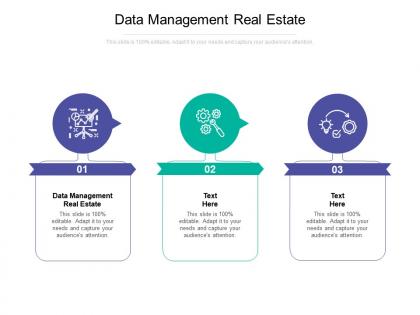 Data management real estate ppt powerpoint presentation file outline cpb