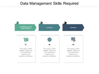 Data management skills required ppt powerpoint presentation model structure cpb