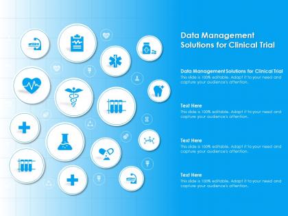 Data management solutions for clinical trial ppt powerpoint presentation design ideas