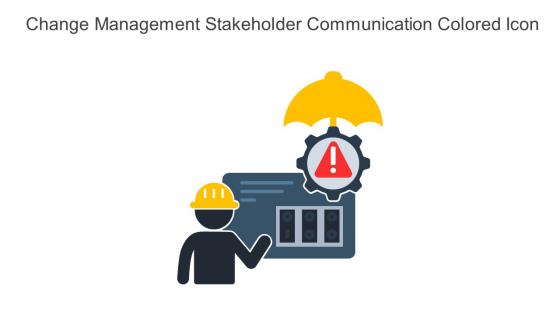 Data Management Stakeholder Communication Colored Icon In Powerpoint Pptx Png And Editable Eps Format