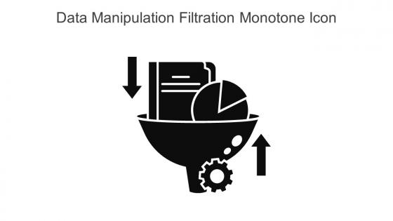 Data Manipulation Filtration Monotone Icon In Powerpoint Pptx Png And Editable Eps Format