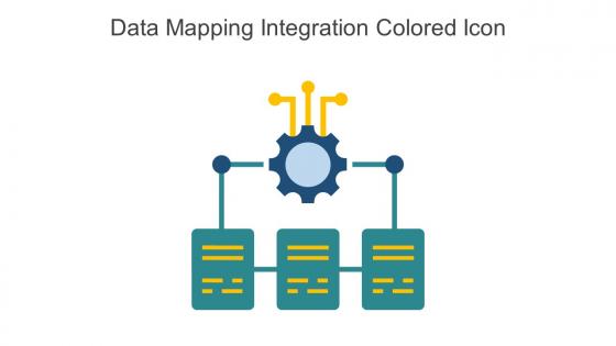 Data Mapping Integration Colored Icon In Powerpoint Pptx Png And Editable Eps Format