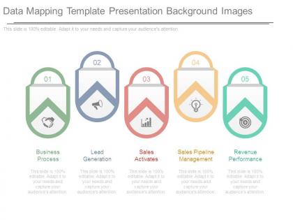 Data mapping template presentation background images