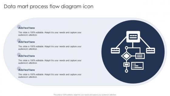 Data Mart Process Flow Diagram Icon