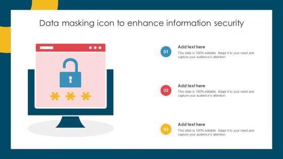 Data Masking Icon To Enhance Information Security