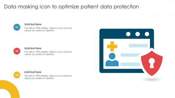 Data Masking Icon To Optimize Patient Data Protection
