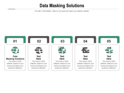 Data masking solutions ppt powerpoint presentation pictures examples cpb