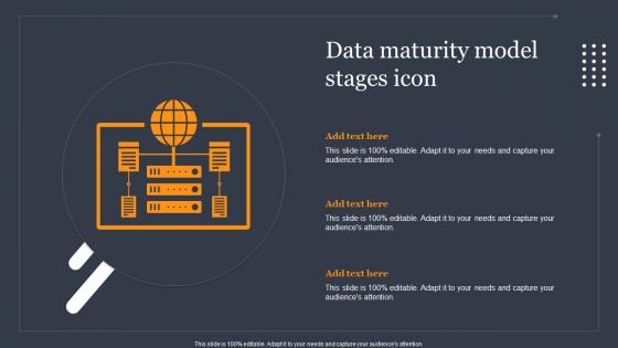 Data Maturity Model Stages Icon
