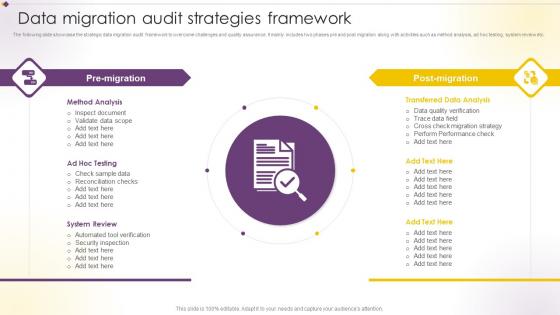 Data Migration Audit Strategies Framework