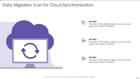 Data Migration Icon For Cloud Synchronization