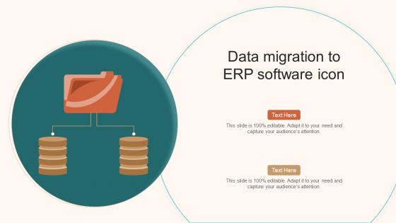 Data Migration To ERP Software Icon