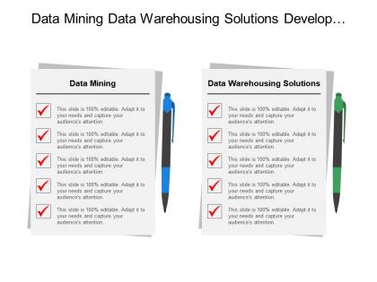Data mining data warehousing solutions develop technical requirements