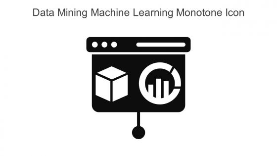 Data Mining Machine Learning Monotone Icon In Powerpoint Pptx Png And Editable Eps Format